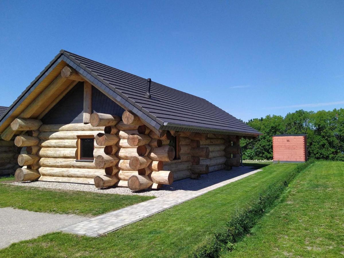 Naturstammhaus Tollensesee Groß Nemerow Buitenkant foto