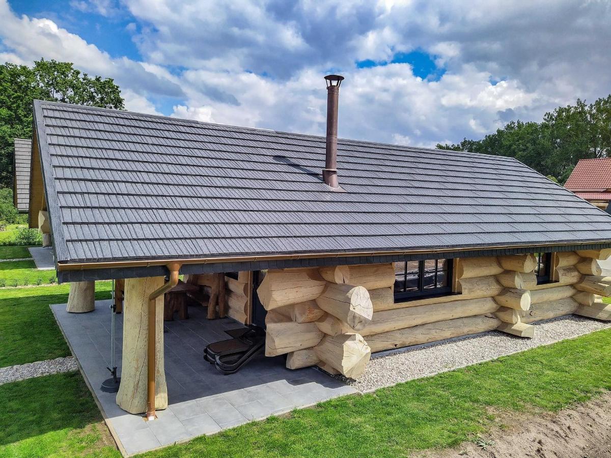 Naturstammhaus Tollensesee Groß Nemerow Buitenkant foto