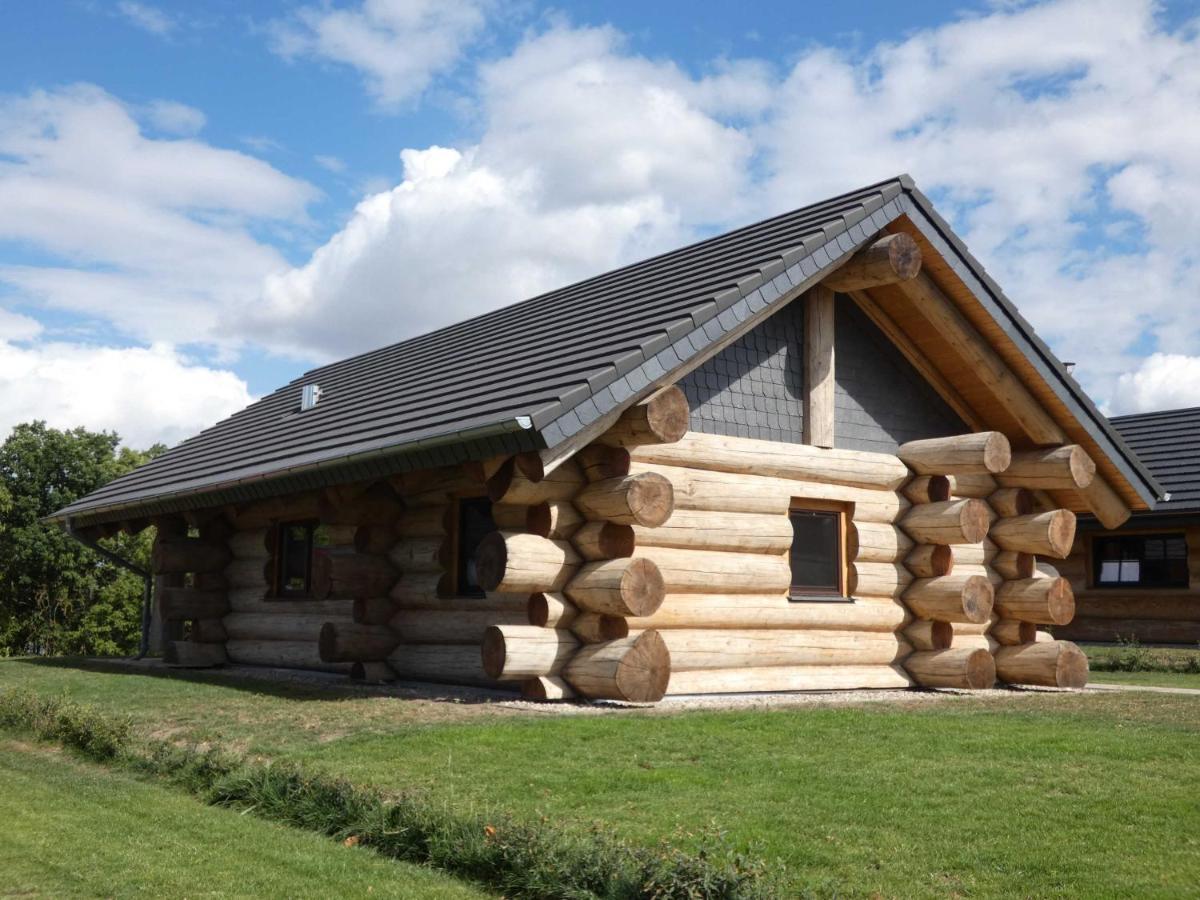 Naturstammhaus Tollensesee Groß Nemerow Buitenkant foto