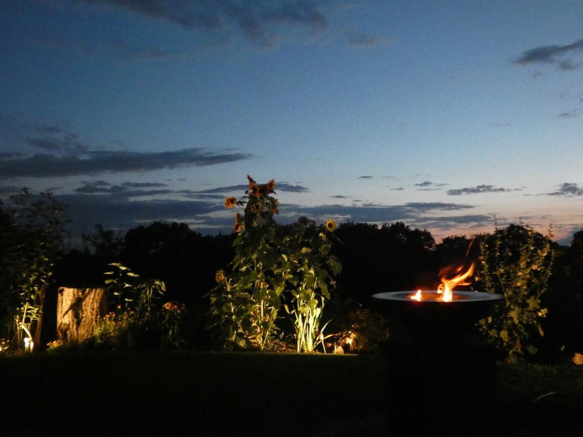 Naturstammhaus Tollensesee Groß Nemerow Buitenkant foto