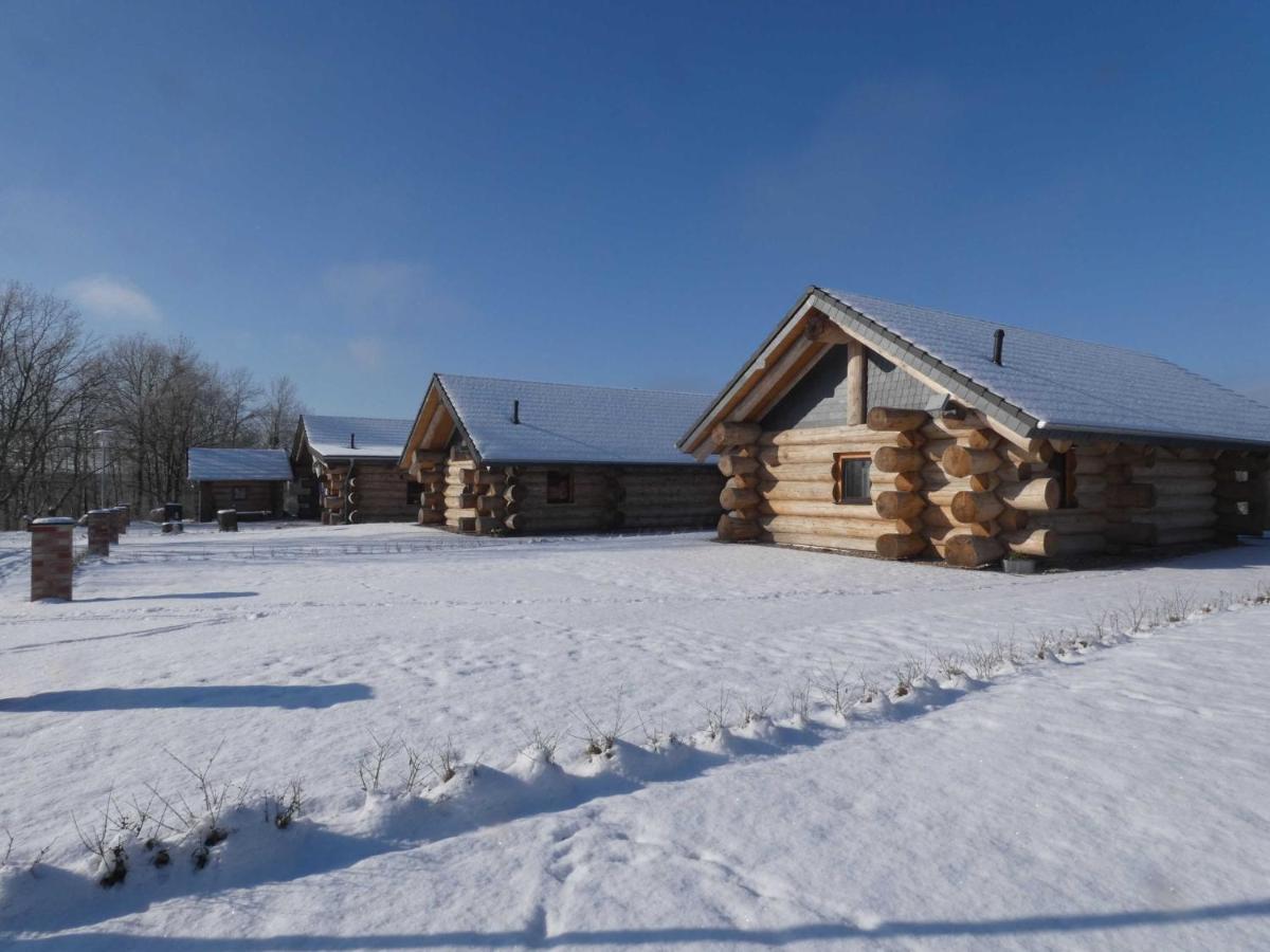 Naturstammhaus Tollensesee Groß Nemerow Buitenkant foto