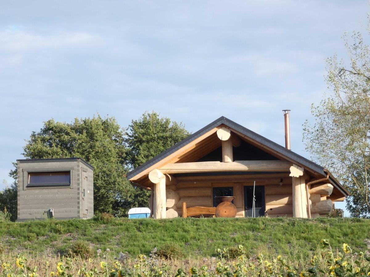 Naturstammhaus Tollensesee Groß Nemerow Buitenkant foto