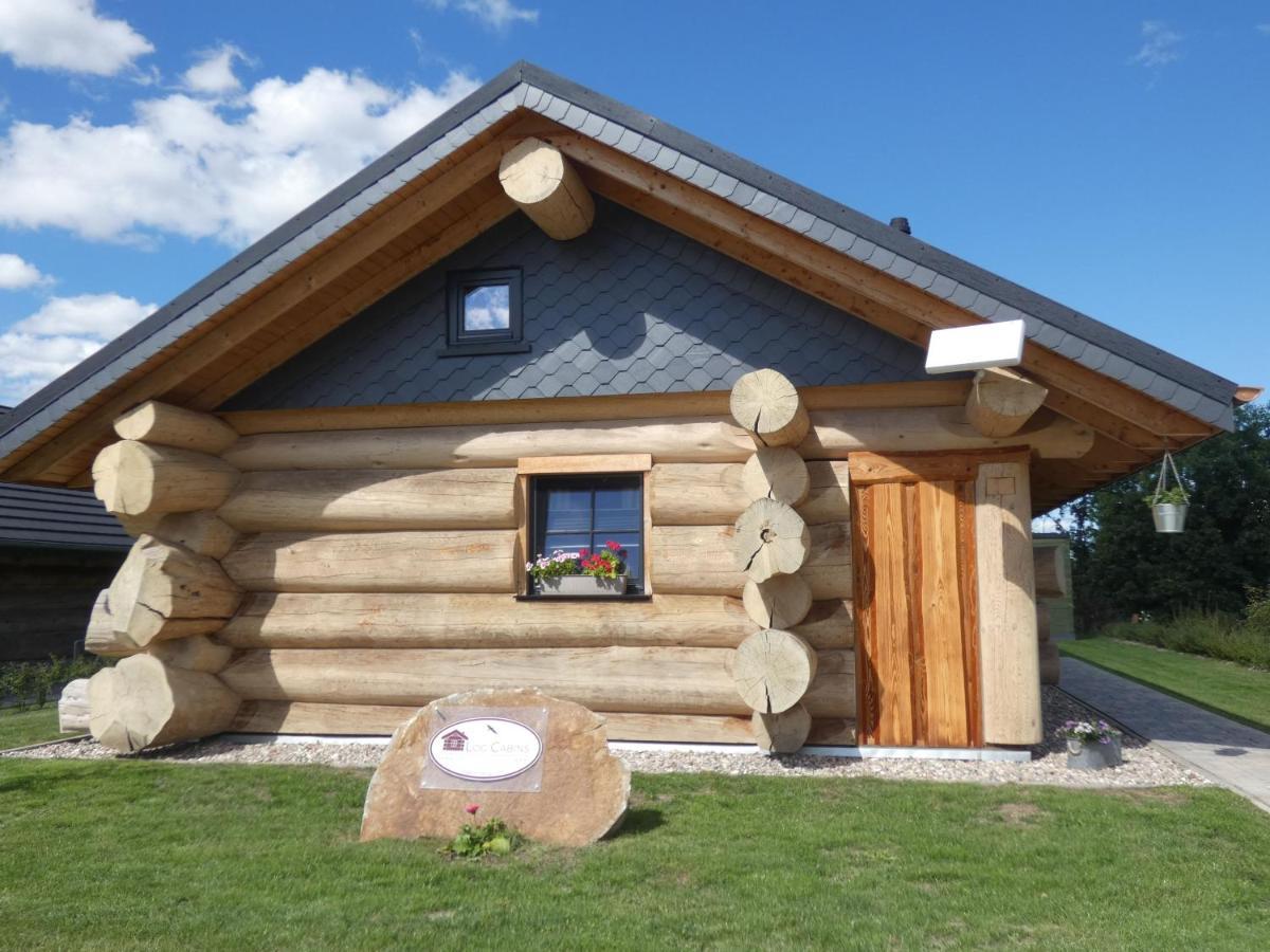 Naturstammhaus Tollensesee Groß Nemerow Buitenkant foto